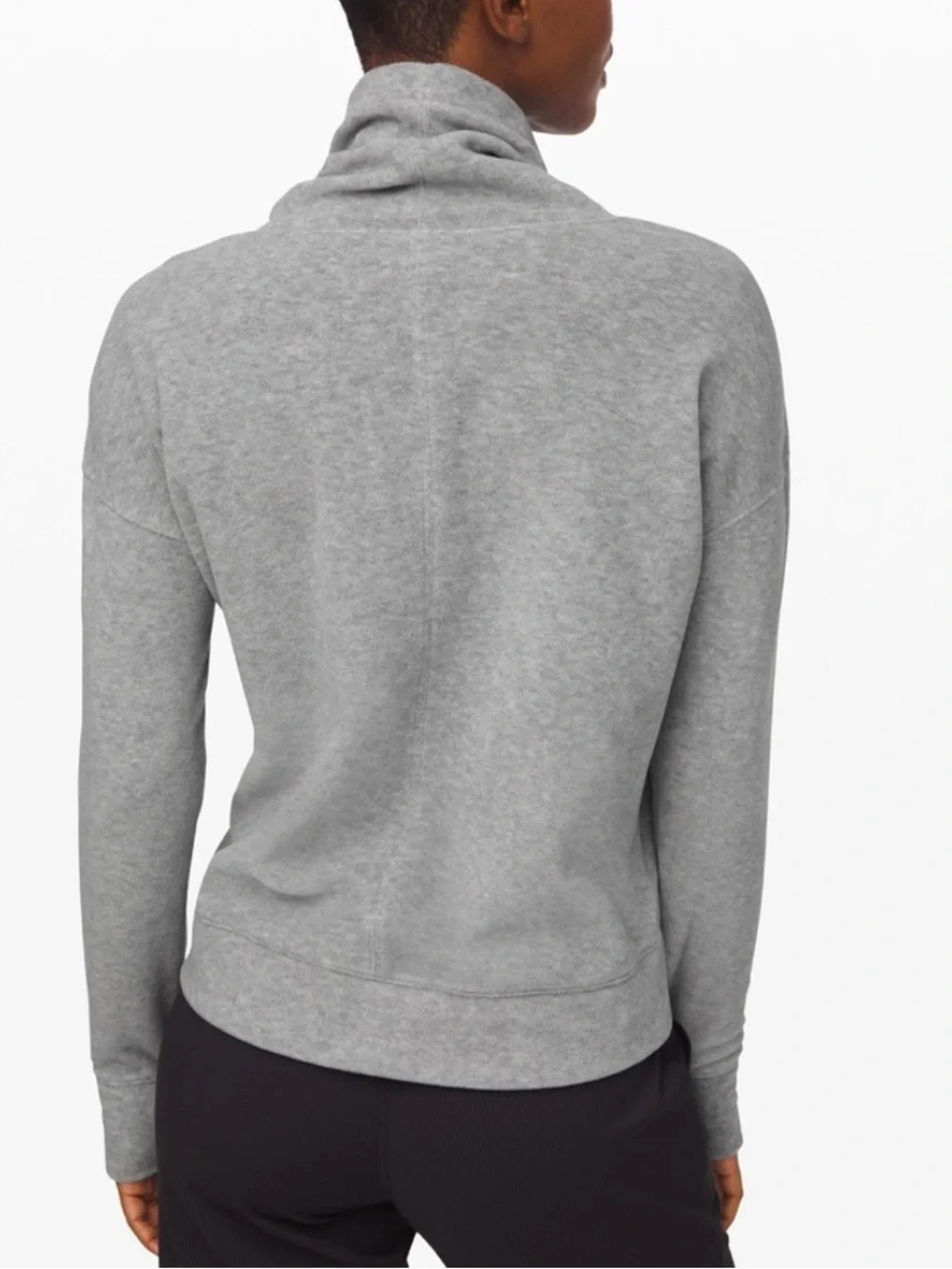 Lululemon Go Forward Pullover Fleece in heathered‎ core light grey Size 12